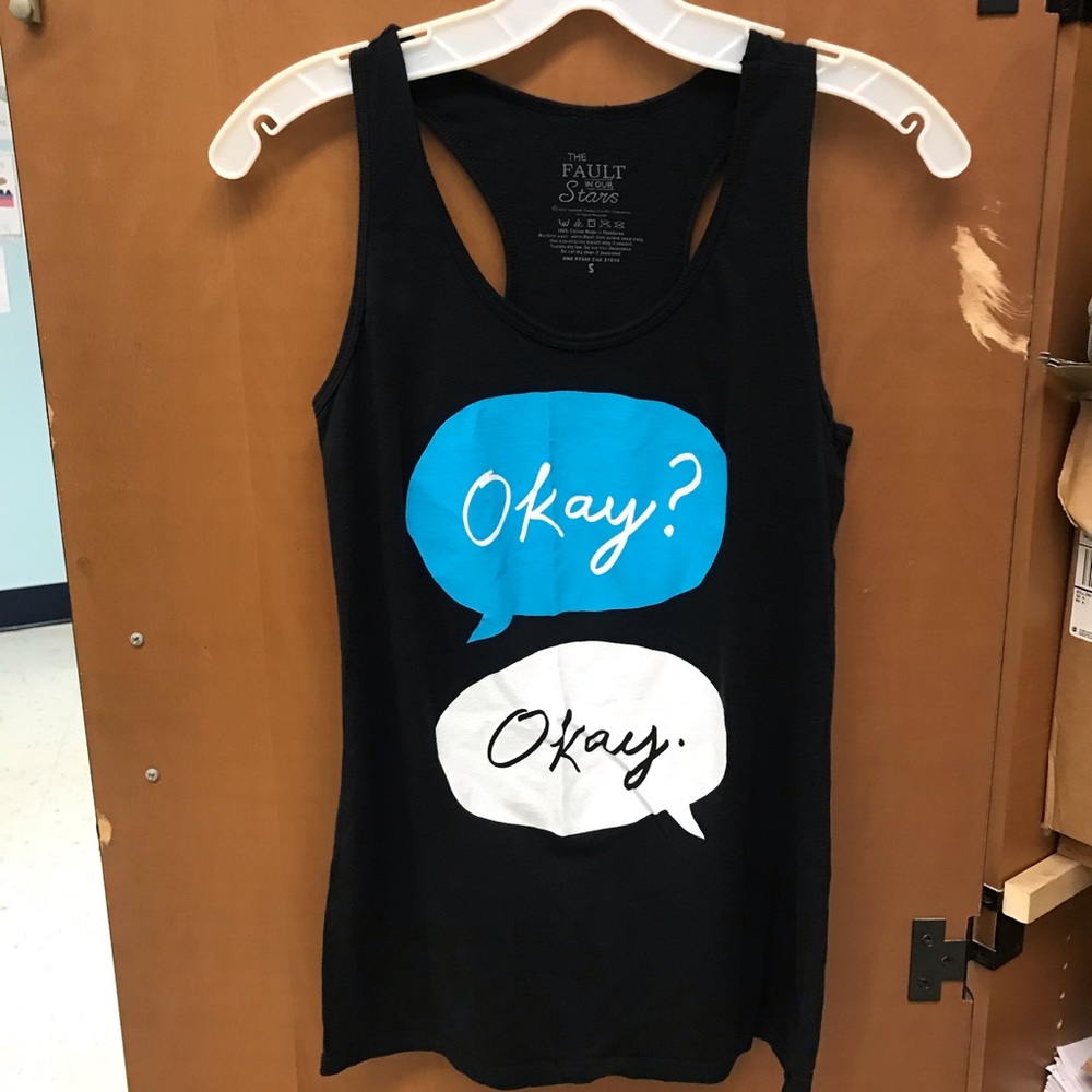 The Fault in Our Stars Racerback Black Tank